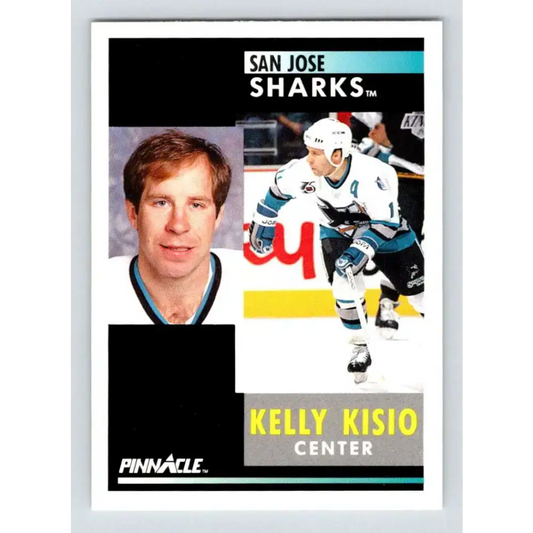 1991-92 Pinnacle #231 Kelly Kisio NM-MT San Jose Sharks Hockey Card - Hockey Card Single