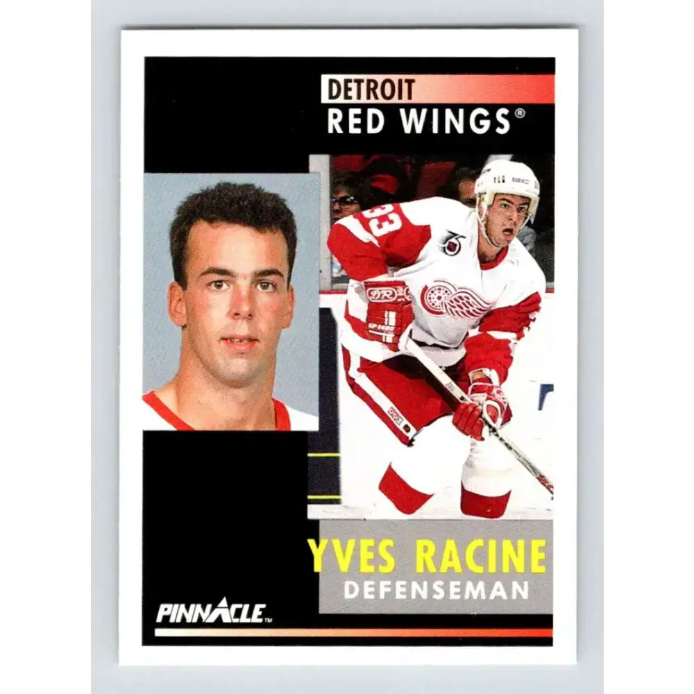 1991-92 Pinnacle #233 Yves Racine NM-MT Detroit Red Wings Hockey Card - Hockey Card Single