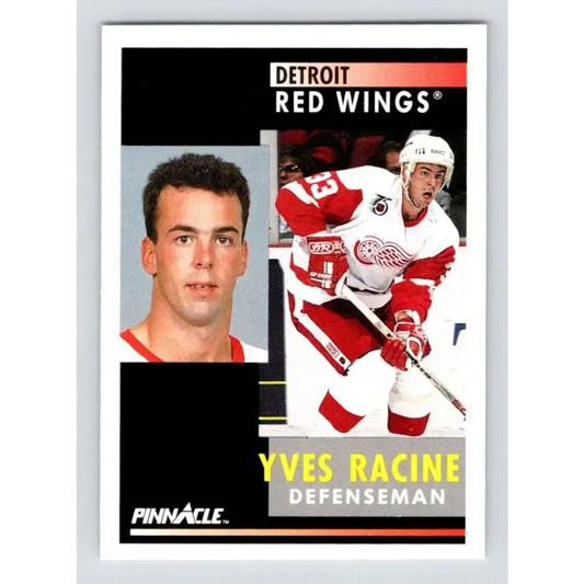 1991-92 Pinnacle #233 Yves Racine NM-MT Detroit Red Wings Hockey Card - Hockey Card Single