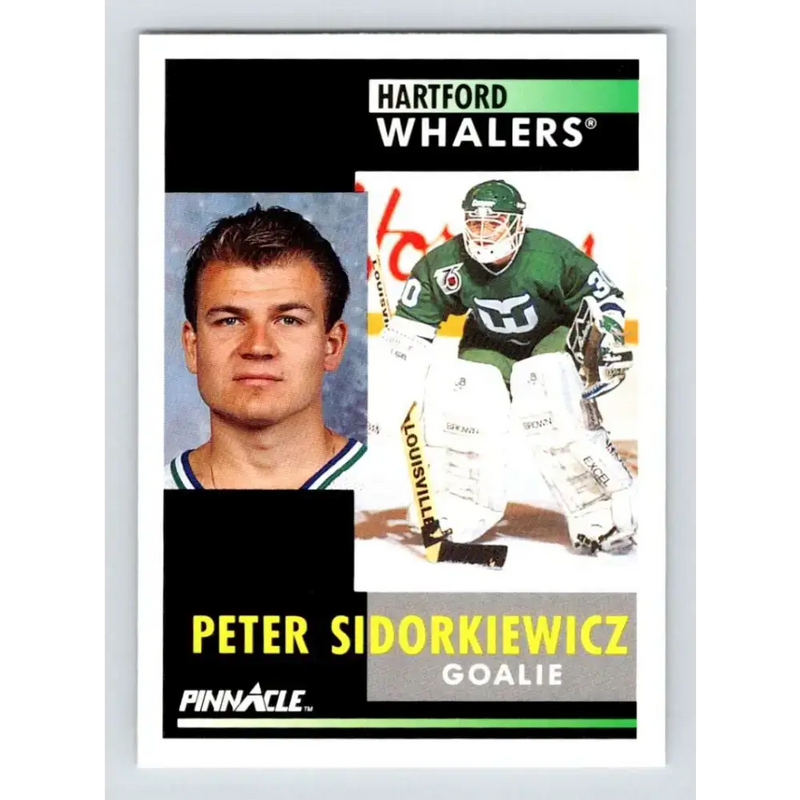 1991-92 Pinnacle #234 Peter Sidorkiewicz NM-MT Hartford Whalers Hockey Card - Hockey Card Single