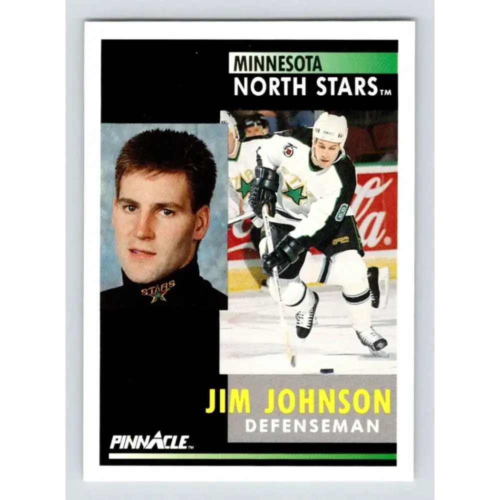 1991-92 Pinnacle #235 Jim Johnson NM-MT Minnesota North Stars Hockey Card - Hockey Card Single