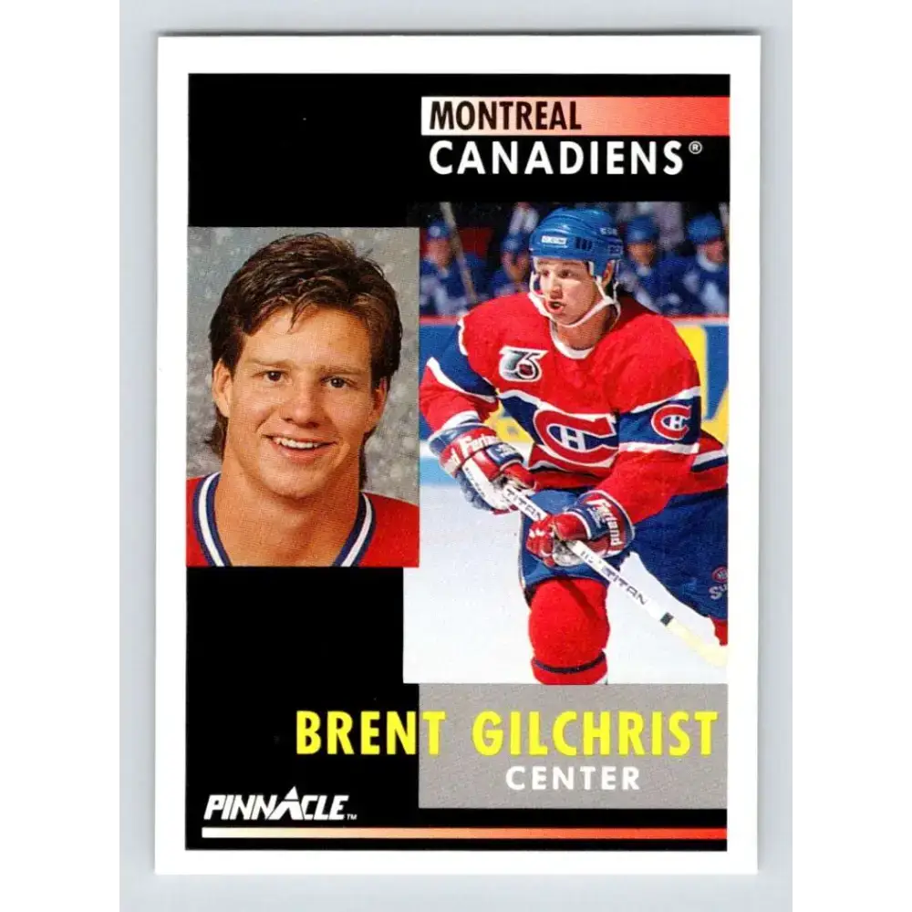 1991-92 Pinnacle #236 Brent Gilchrist NM-MT Montreal Canadiens Hockey Card - Hockey Card Single