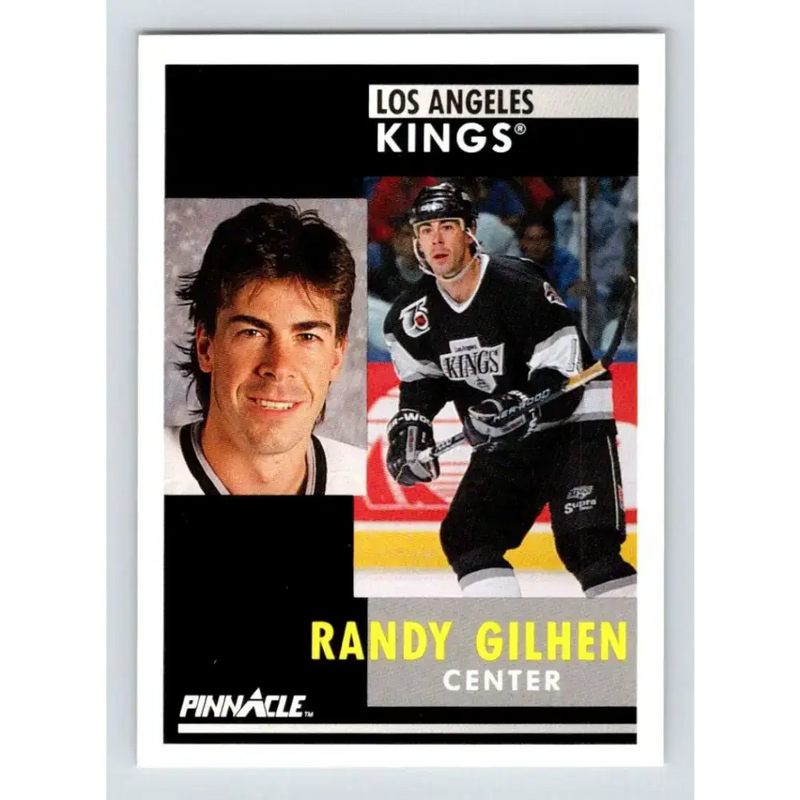 1991-92 Pinnacle #238 Randy Gilhen NM-MT Los Angeles Kings Hockey Card - Hockey Card Single