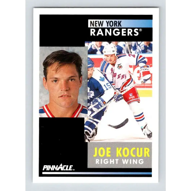 1991-92 Pinnacle #240 Joey Kocur NM-MT New York Rangers Hockey Card - Hockey Card Single