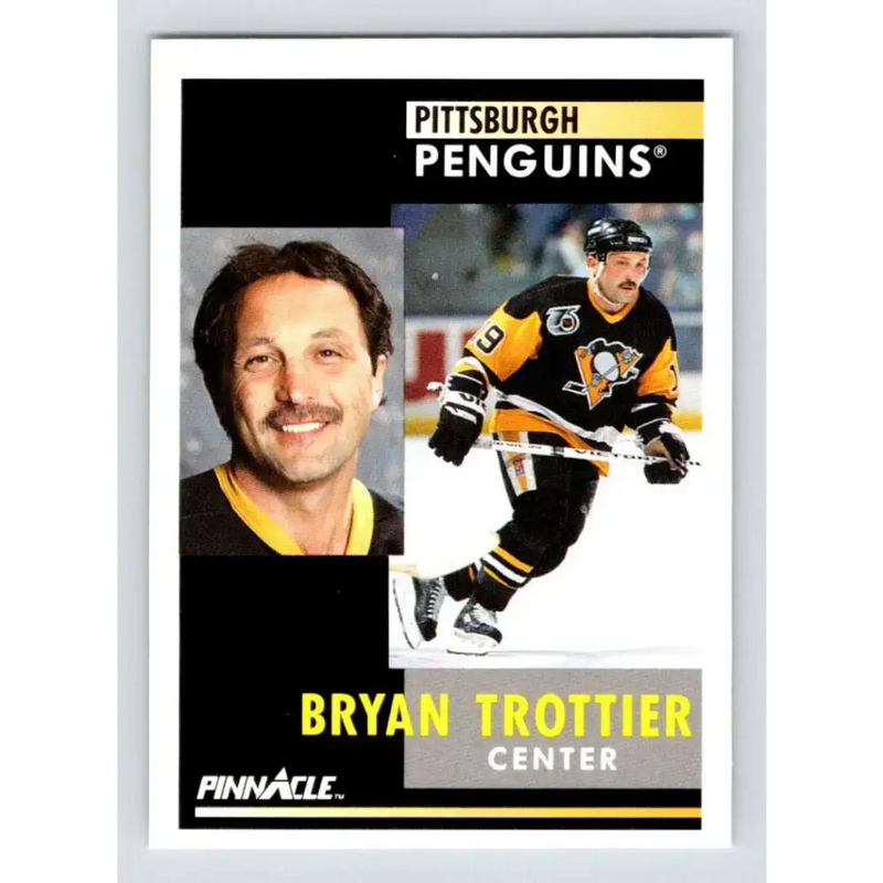 1991-92 Pinnacle #241 Bryan Trottier NM-MT Pittsburgh Penguins Hockey Card - Hockey Card Single