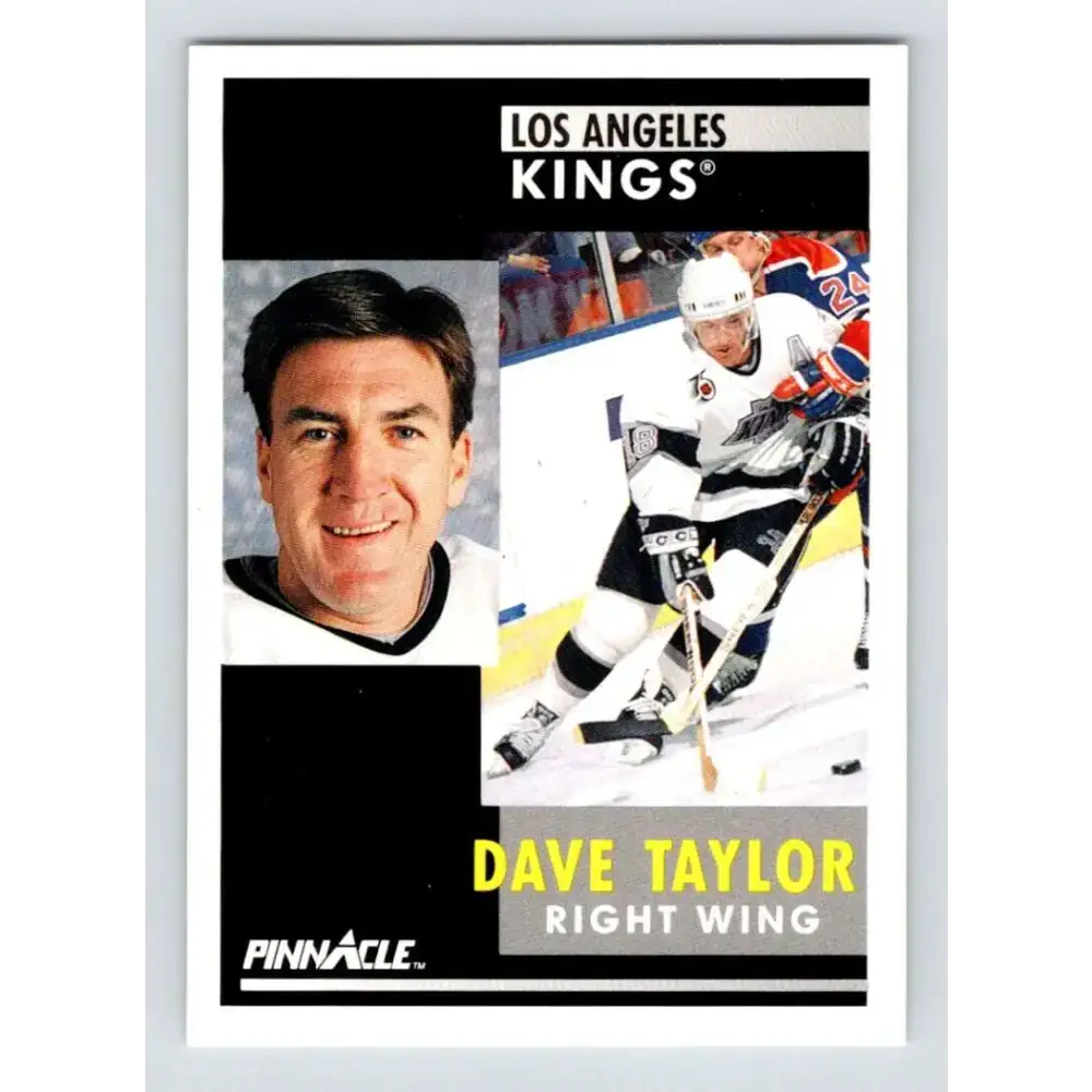 1991-92 Pinnacle #249 Dave Taylor NM-MT Los Angeles Kings Hockey Card - Hockey Card Single