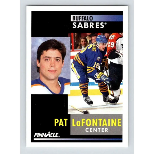 1991-92 Pinnacle #25 Pat LaFontaine NM-MT Buffalo Sabres Hockey Card - Hockey Card Single