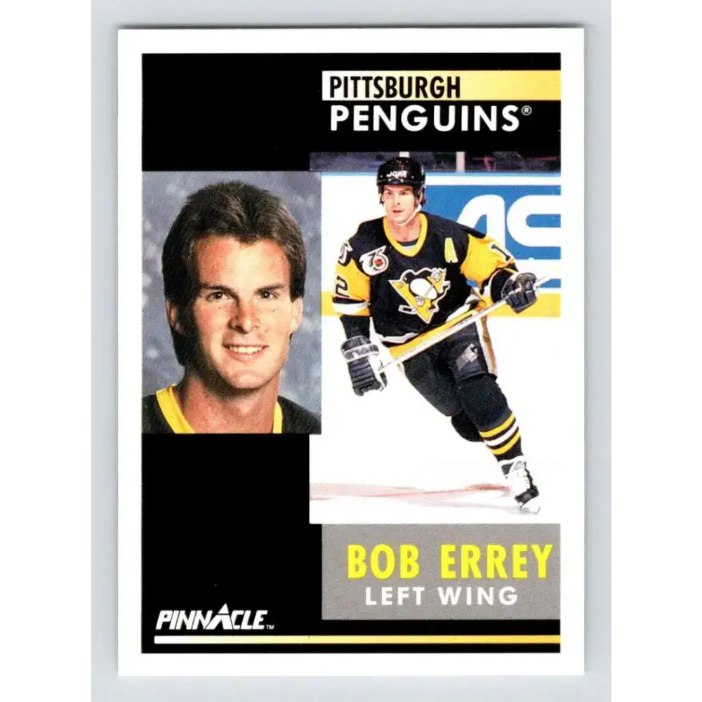 1991-92 Pinnacle #257 Bob Errey NM-MT Pittsburgh Penguins Hockey Card - Hockey Card Single