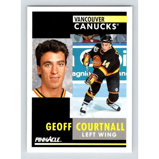 1991-92 Pinnacle #263 Geoff Courtnall NM-MT Vancouver Canucks Hockey Card - Hockey Card Single