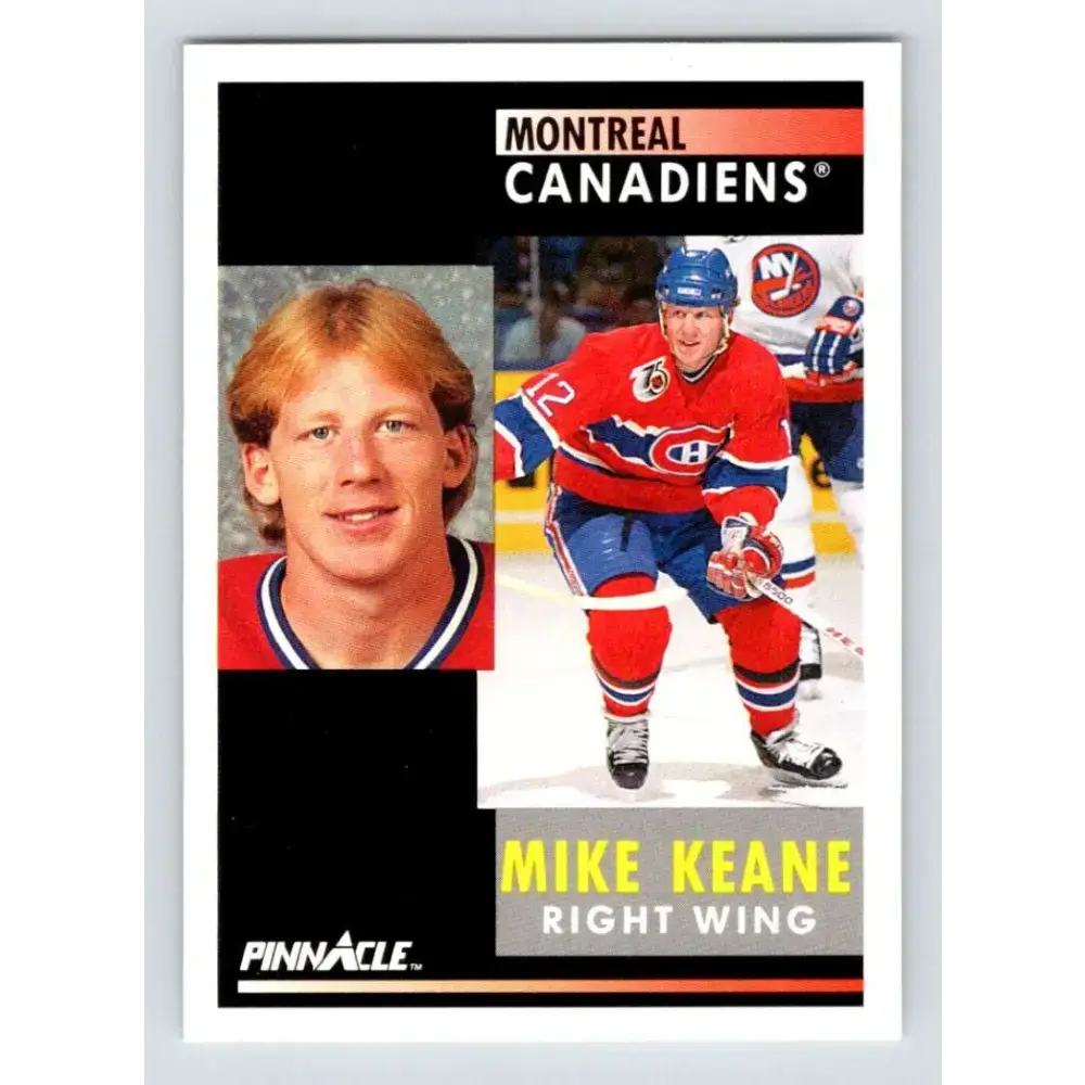 1991-92 Pinnacle #265 Mike Keane NM-MT Montreal Canadiens Hockey Card - Hockey Card Single