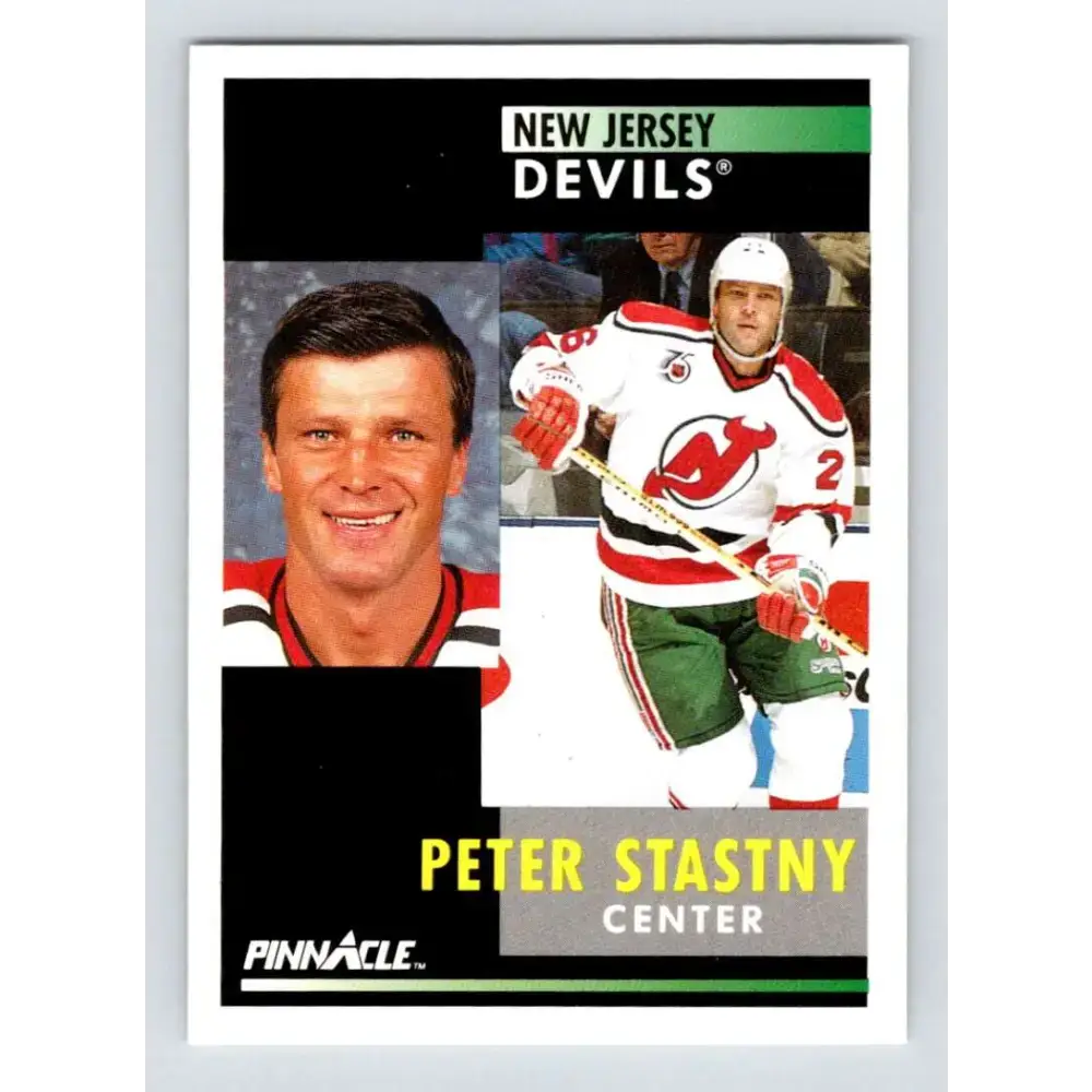 1991-92 Pinnacle #266 Peter Stastny NM-MT New Jersey Devils Hockey Card - Hockey Card Single