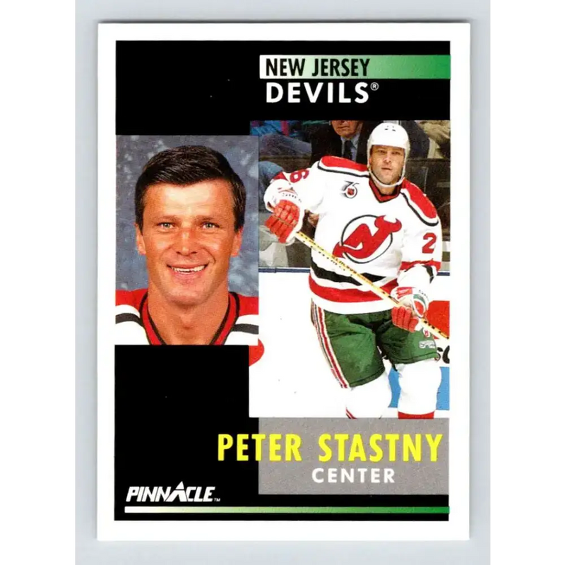 1991-92 Pinnacle #266 Peter Stastny NM-MT New Jersey Devils Hockey Card - Hockey Card Single
