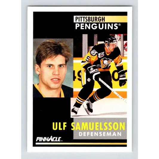 1991-92 Pinnacle #267 Ulf Samuelsson NM-MT Pittsburgh Penguins Hockey Card - Hockey Card Single