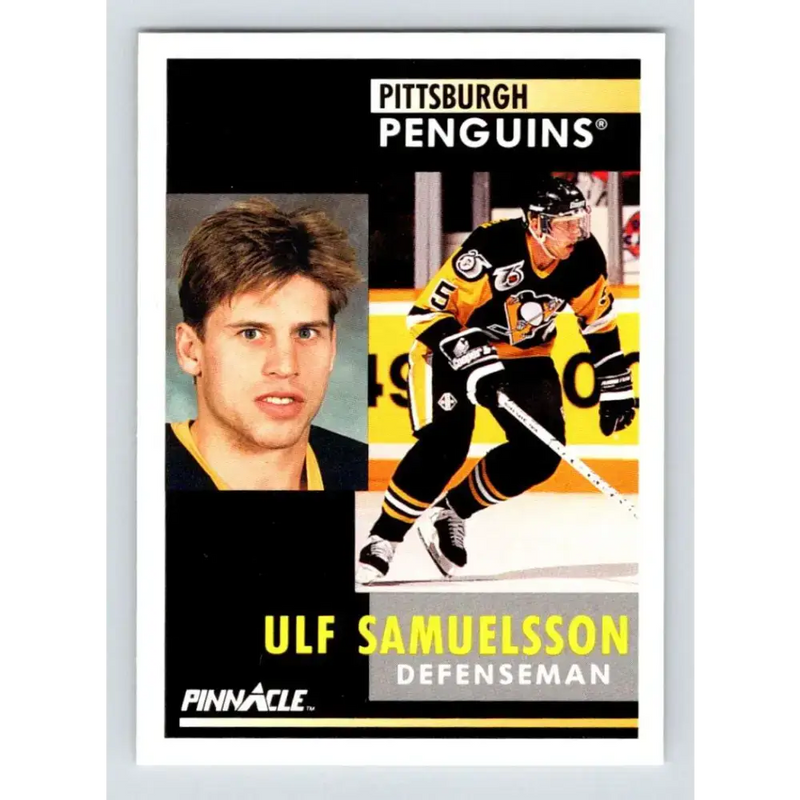 1991-92 Pinnacle #267 Ulf Samuelsson NM-MT Pittsburgh Penguins Hockey Card - Hockey Card Single