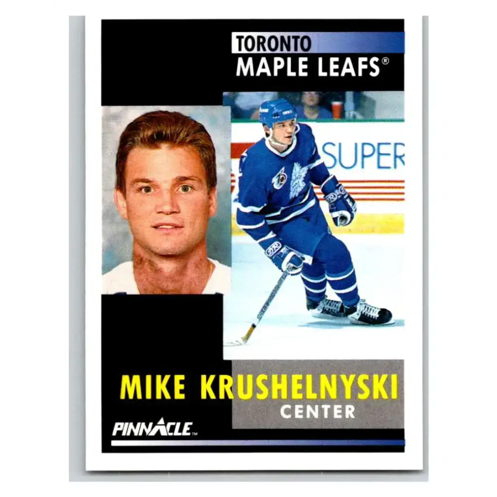 1991-92 Pinnacle #269 Mike Krushelnyski NM-MT Toronto Maple Leafs Hockey Card - Hockey Card Single