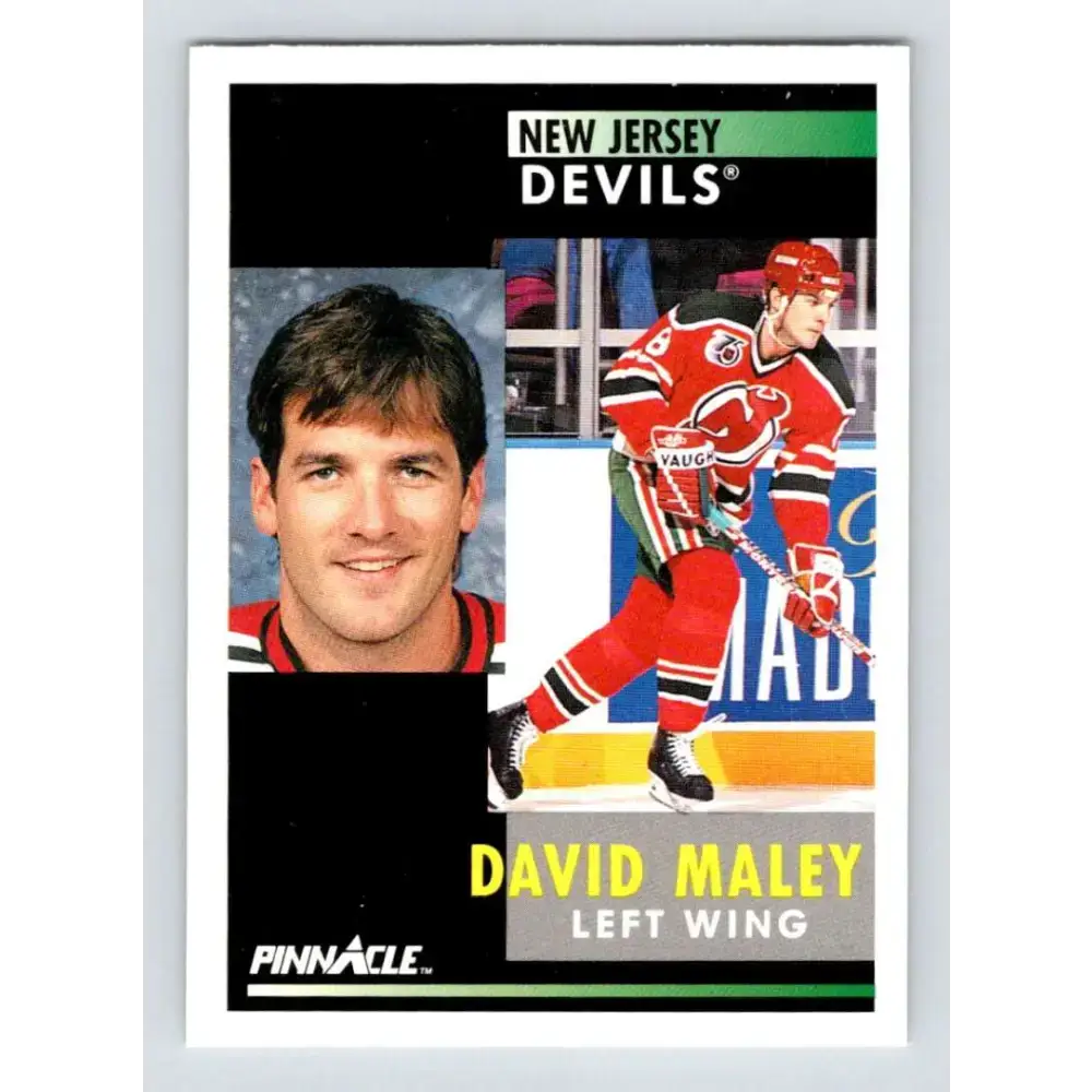 1991-92 Pinnacle #272 David Maley NM-MT New Jersey Devils Hockey Card - Hockey Card Single