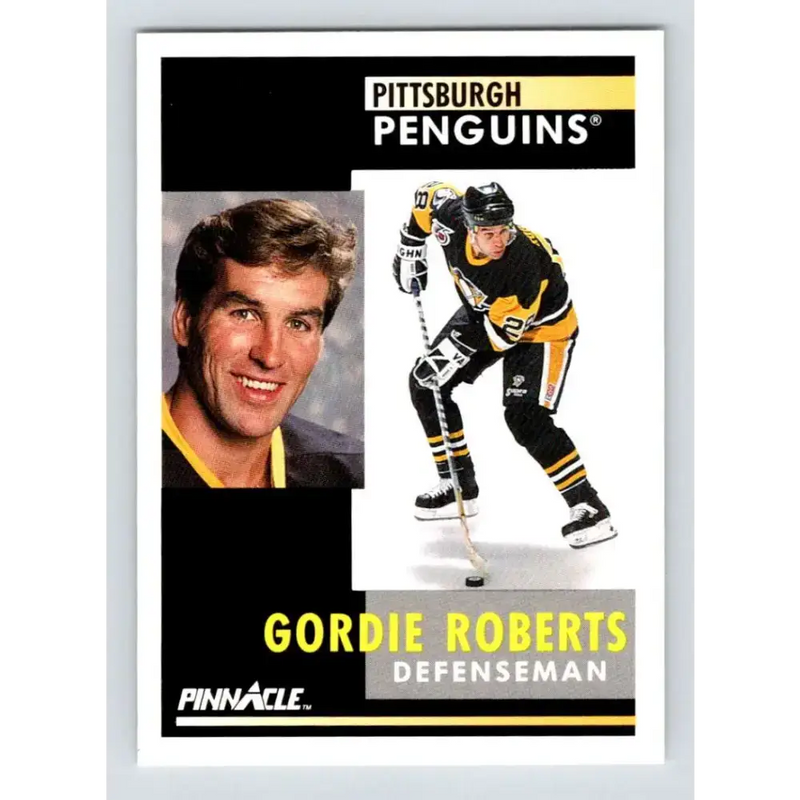 1991-92 Pinnacle #274 Gordie Roberts NM-MT Pittsburgh Penguins Hockey Card - Hockey Card Single