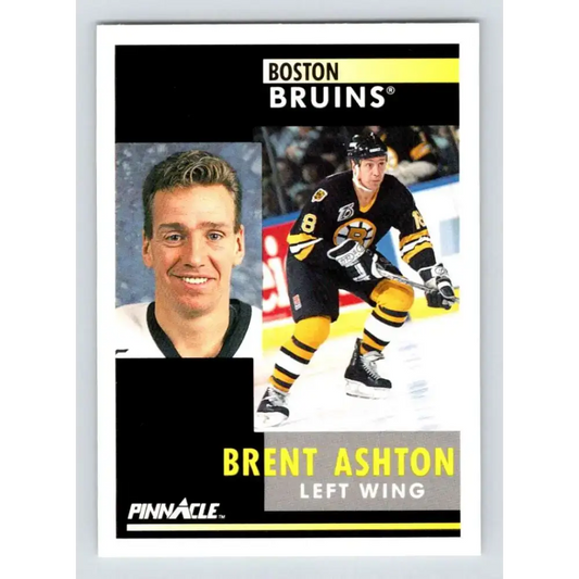 1991-92 Pinnacle #280 Brent Ashton NM-MT Boston Bruins Hockey Card - Hockey Card Single