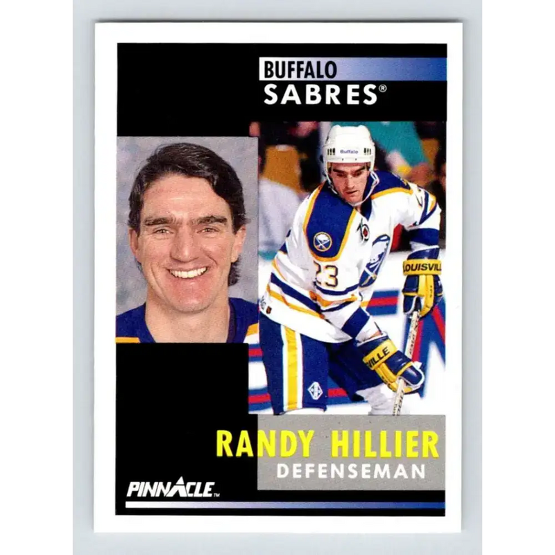 1991-92 Pinnacle #281 Randy Hillier NM-MT Buffalo Sabres Hockey Card - Hockey Card Single