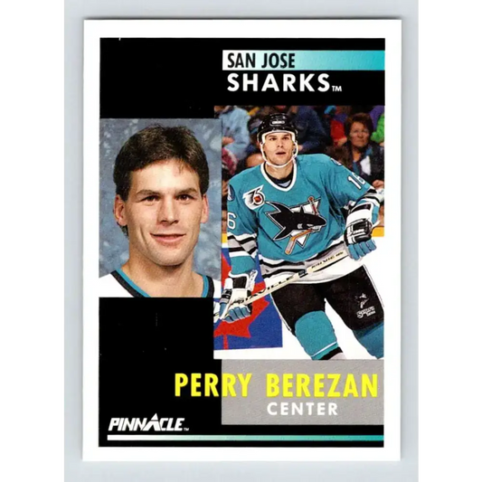 1991-92 Pinnacle #287 Perry Berezan NM-MT San Jose Sharks Hockey Card - Hockey Card Single