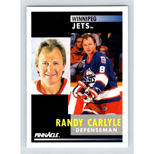 1991-92 Pinnacle #288 Randy Carlyle NM-MT Winnipeg Jets Hockey Card - Hockey Card Single