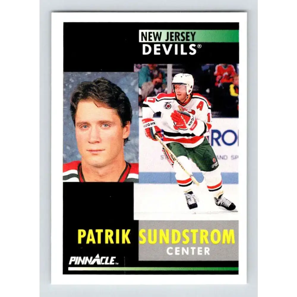1991-92 Pinnacle #290 Patrik Sundstrom NM-MT New Jersey Devils Hockey Card - Hockey Card Single