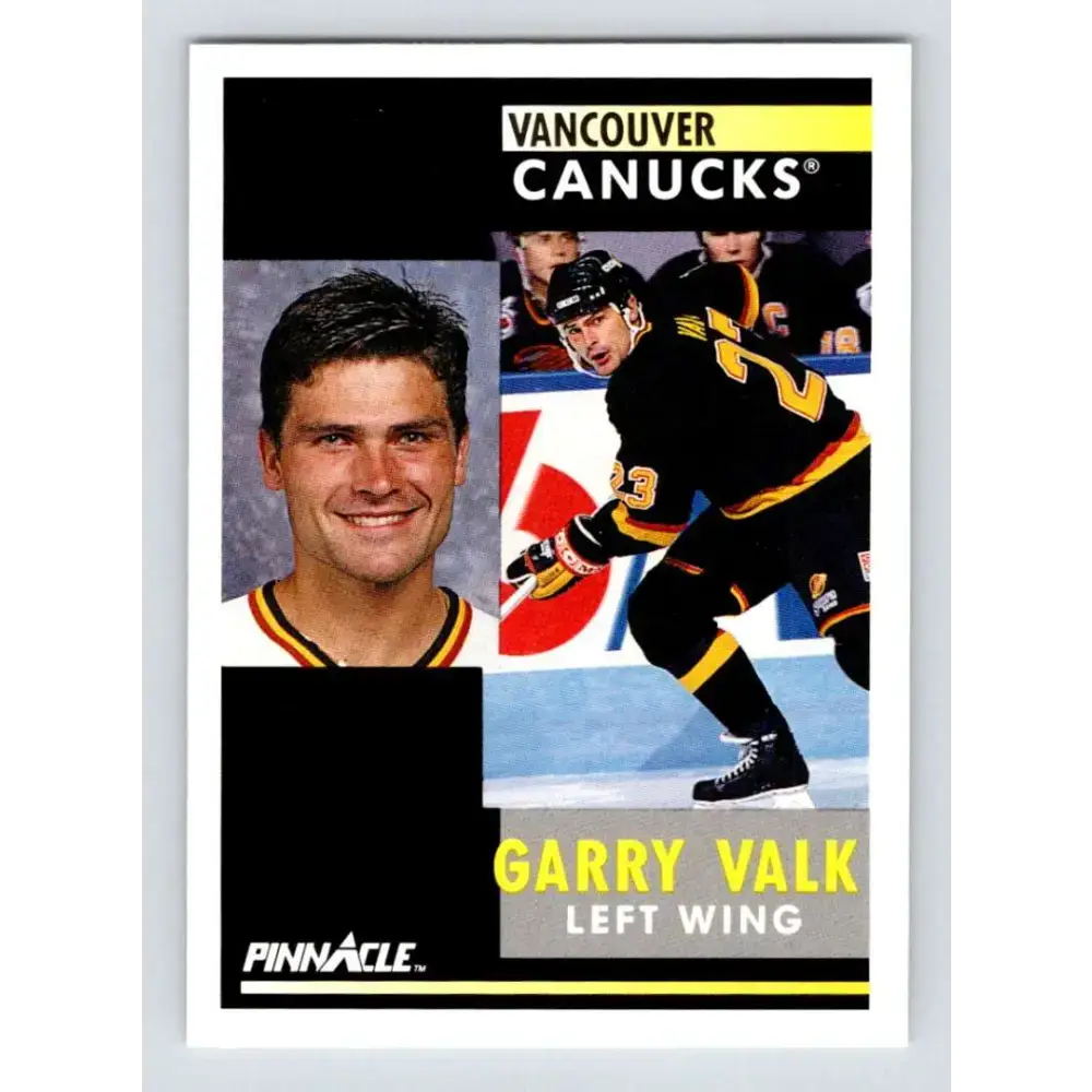 1991-92 Pinnacle #291 Garry Valk NM-MT Vancouver Canucks Hockey Card - Hockey Card Single