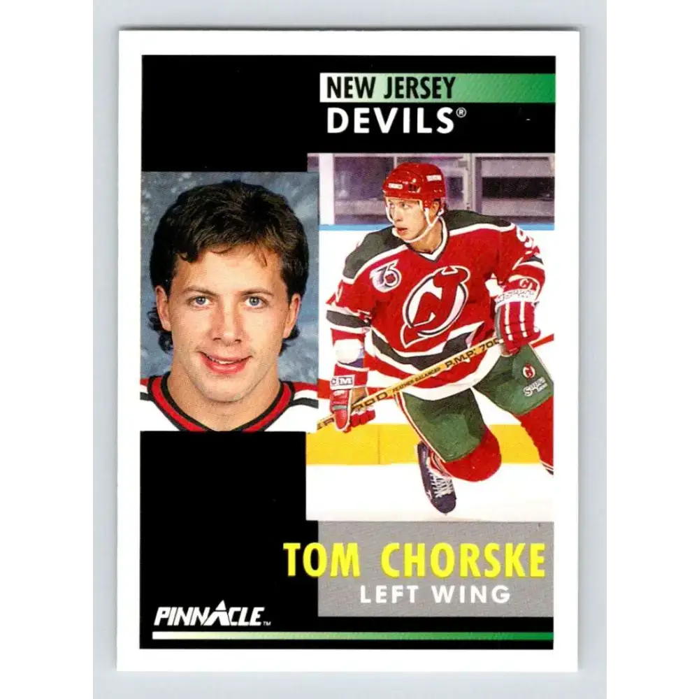 1991-92 Pinnacle #295 Tom Chorske NM-MT New Jersey Devils Hockey Card - Hockey Card Single