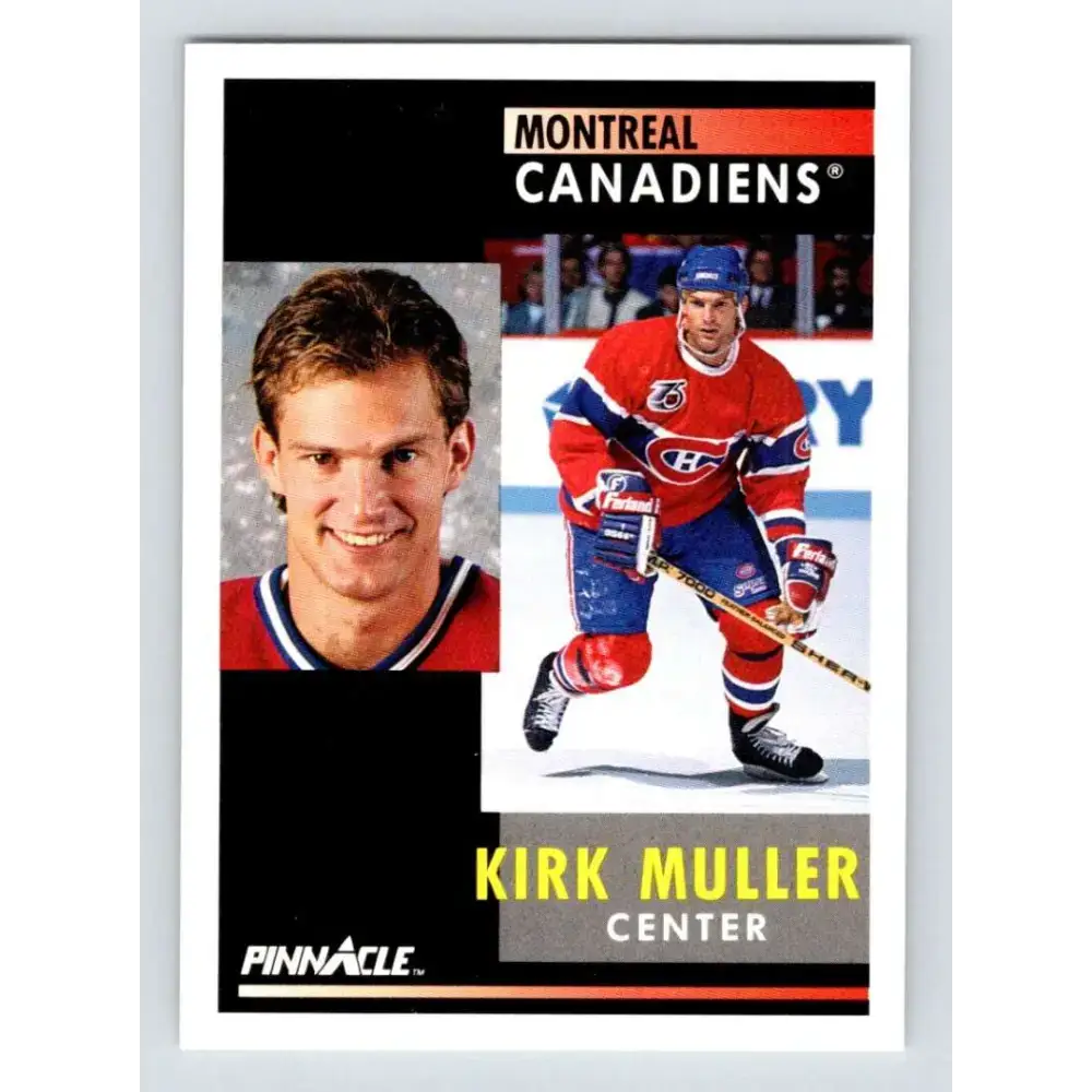 1991-92 Pinnacle #3 Kirk Muller NM-MT Montreal Canadiens Hockey Card - Hockey Card Single