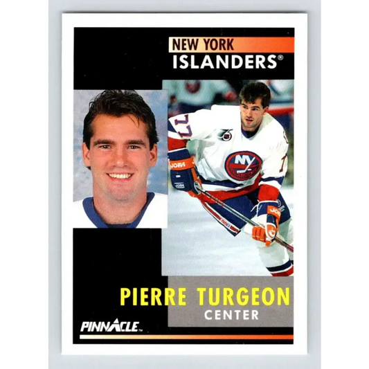 1991-92 Pinnacle #30 Pierre Turgeon NM-MT New York Islanders Hockey Card - Hockey Card Single