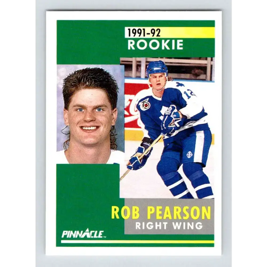 1991-92 Pinnacle #304 Rob Pearson NM-MT RC Rookie Toronto Maple Leafs Hockey Card - Hockey Card Single