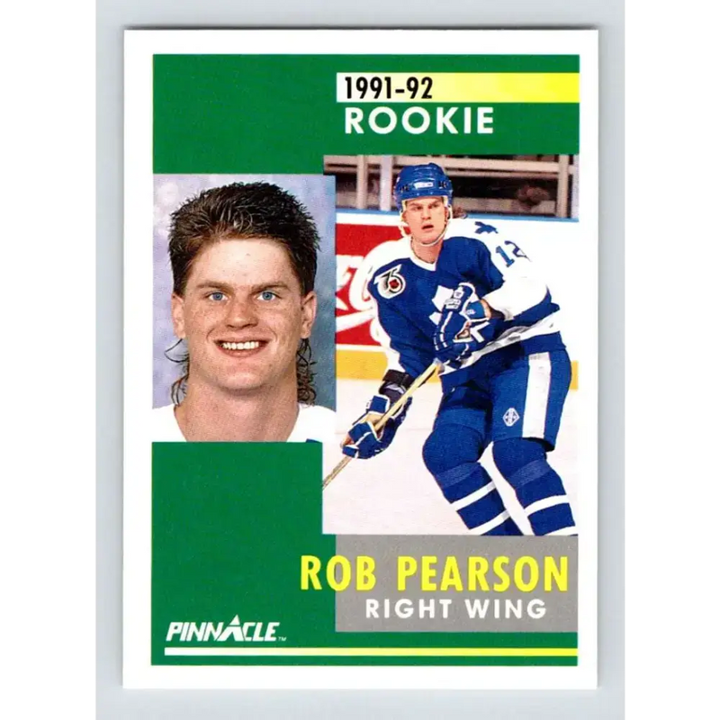 1991-92 Pinnacle #304 Rob Pearson NM-MT RC Rookie Toronto Maple Leafs Hockey Card - Hockey Card Single