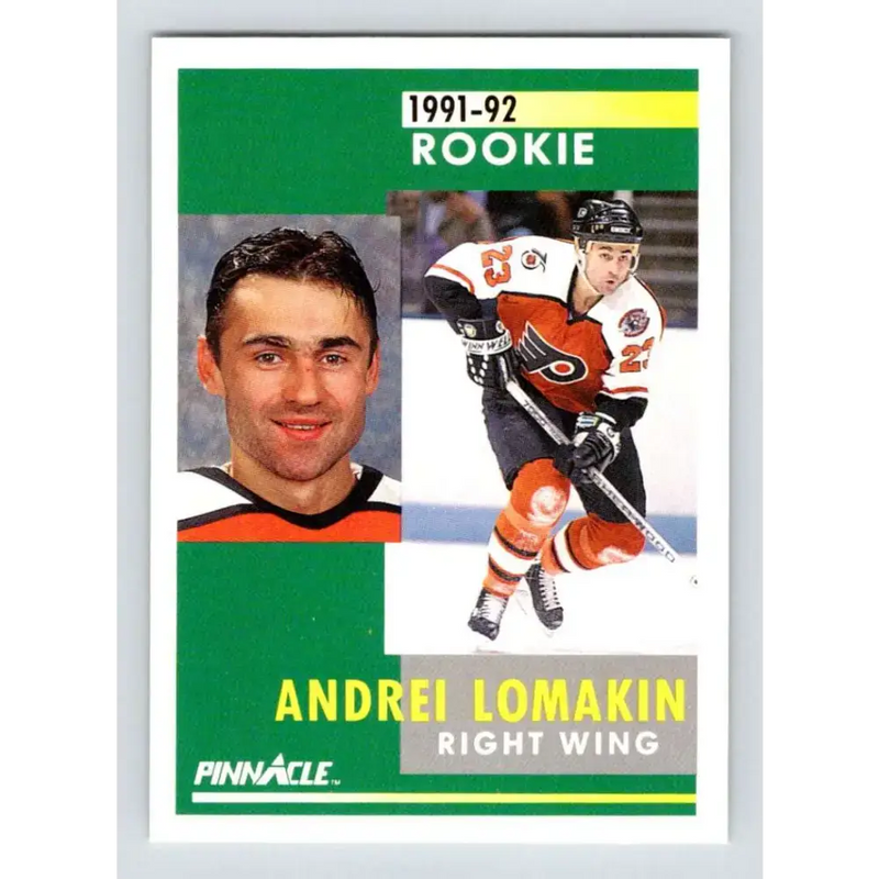 1991-92 Pinnacle #305 Andrei Lomakin NM-MT Philadelphia Flyers Hockey Card - Hockey Card Single