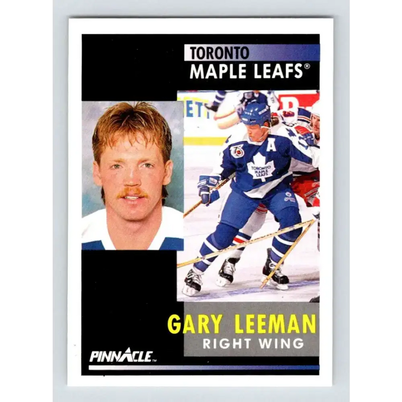 1991-92 Pinnacle #31 Gary Leeman NM-MT Toronto Maple Leafs Hockey Card - Hockey Card Single