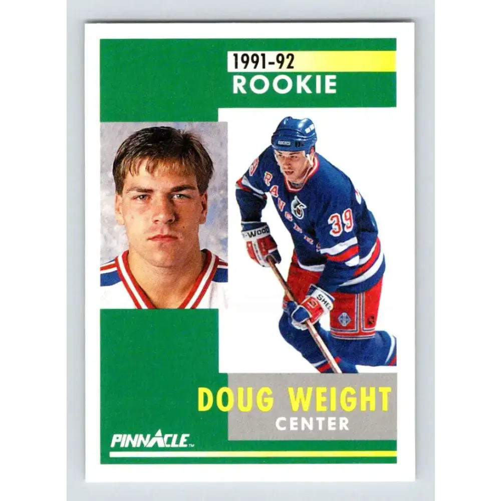1991-92 Pinnacle #310 Doug Weight NM-MT RC Rookie New York Rangers Hockey Card - Hockey Card Single