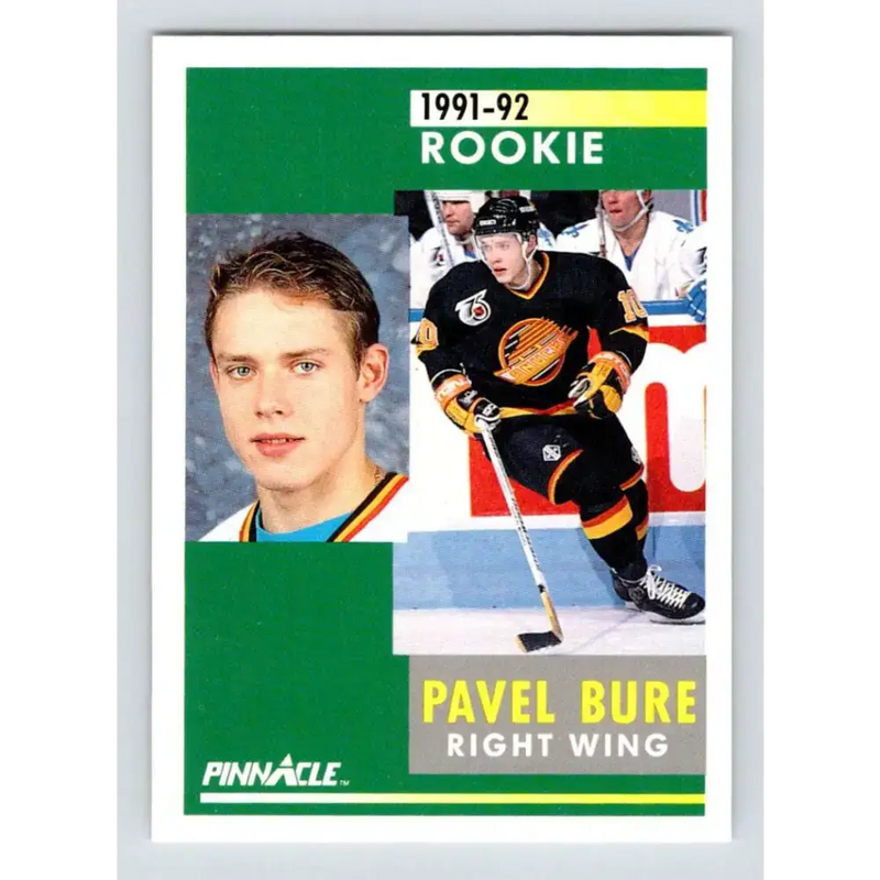 1991-92 Pinnacle #315 Pavel Bure NM-MT Vancouver Canucks Hockey Card - Hockey Card Single