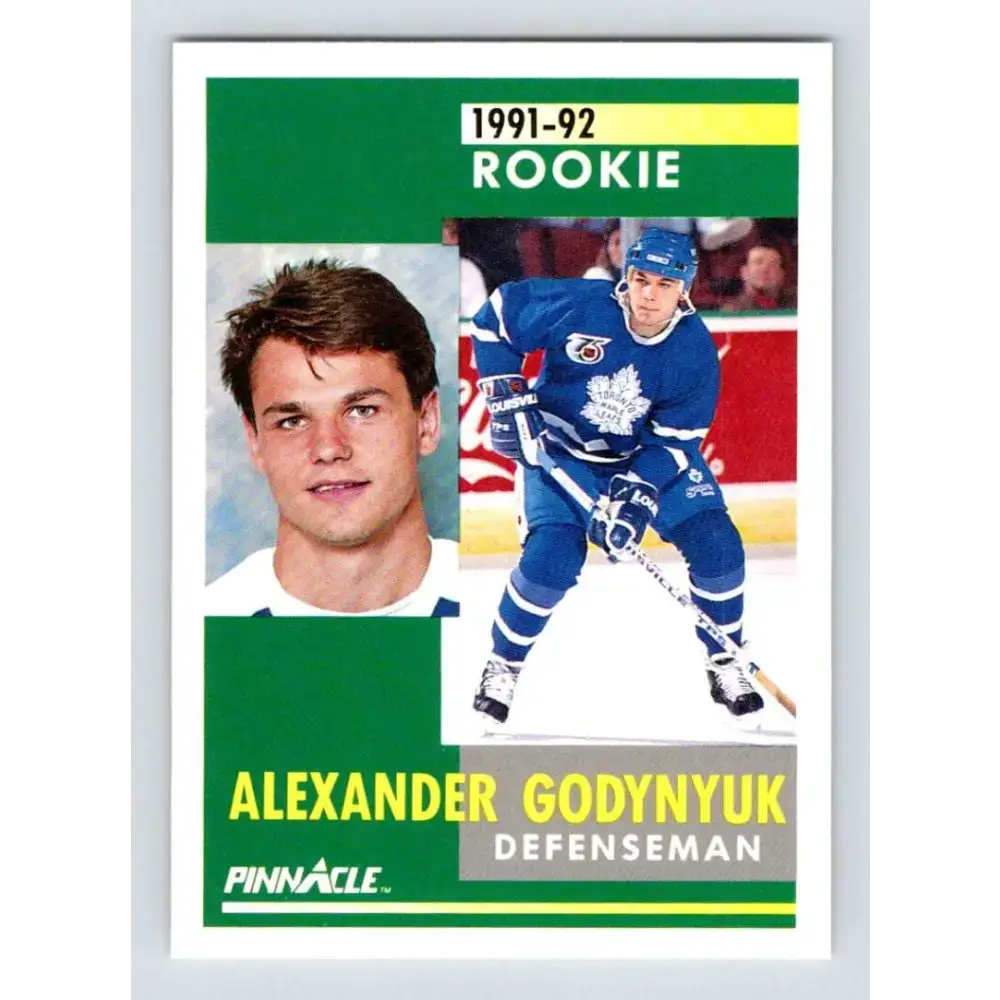 1991-92 Pinnacle #318 Alexander Godynyuk NM-MT Toronto Maple Leafs Hockey Card - Hockey Card Single