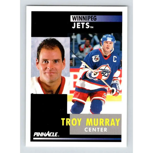 1991-92 Pinnacle #33 Troy Murray NM-MT Winnipeg Jets Hockey Card - Hockey Card Single