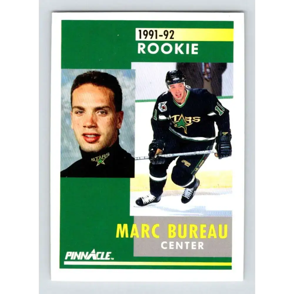1991-92 Pinnacle #335 Marc Bureau NM-MT Minnesota North Stars Hockey Card - Hockey Card Single