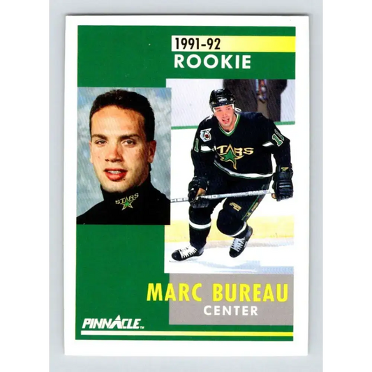 1991-92 Pinnacle #335 Marc Bureau NM-MT Minnesota North Stars Hockey Card - Hockey Card Single