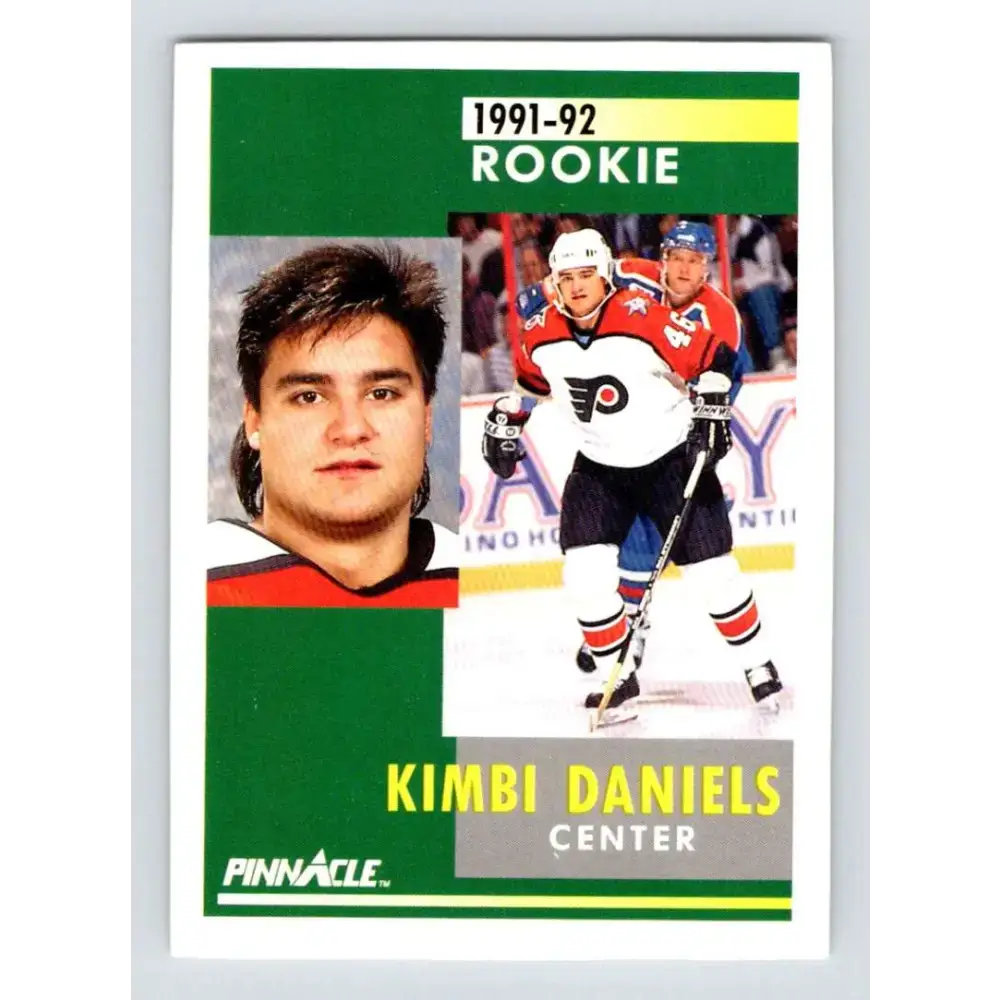 1991-92 Pinnacle #336 Kimbi Daniels NM-MT Philadelphia Flyers Hockey Card - Hockey Card Single