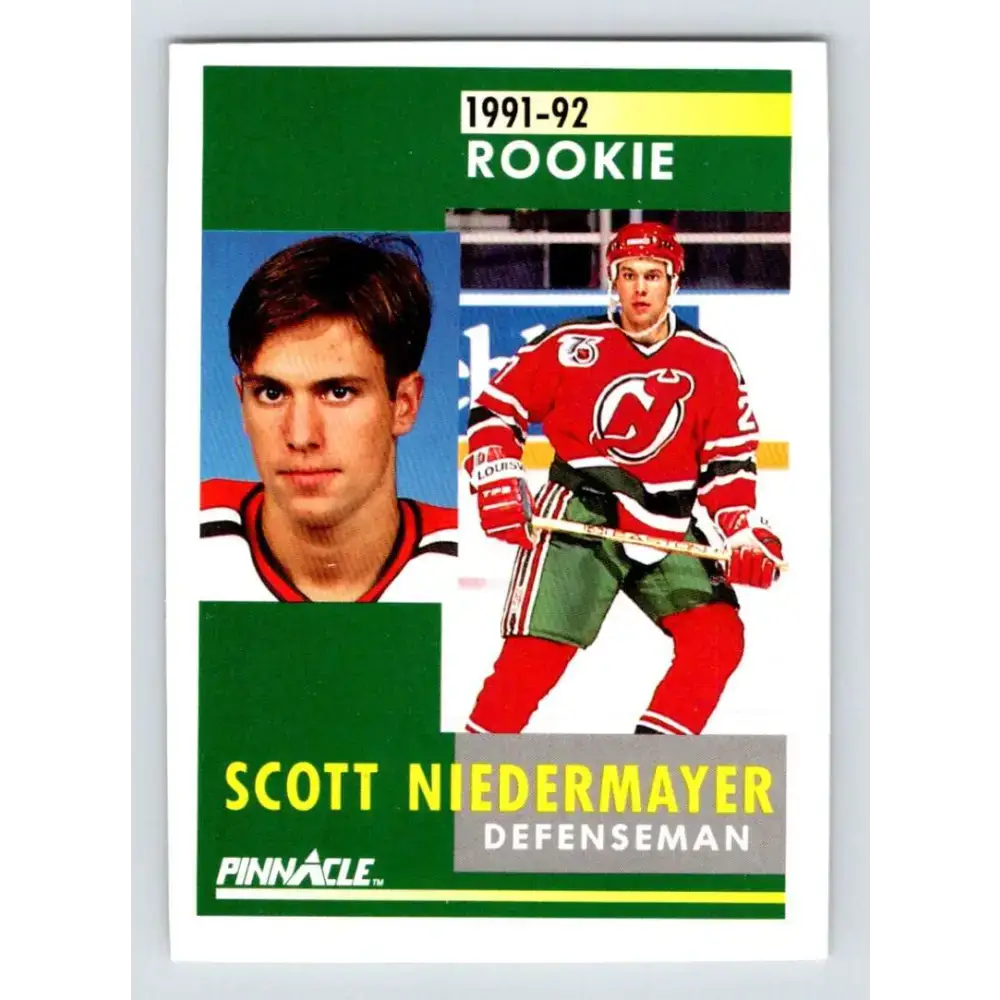 1991-92 Pinnacle #349 Scott Neidermayer NM-MT New Jersey Devils Hockey Card - Hockey Card Single