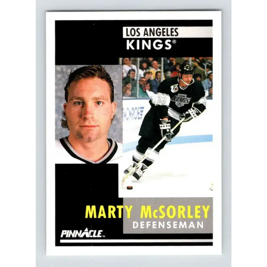 1991-92 Pinnacle #35 Marty McSorley NM-MT Los Angeles Kings Hockey Card - Hockey Card Single