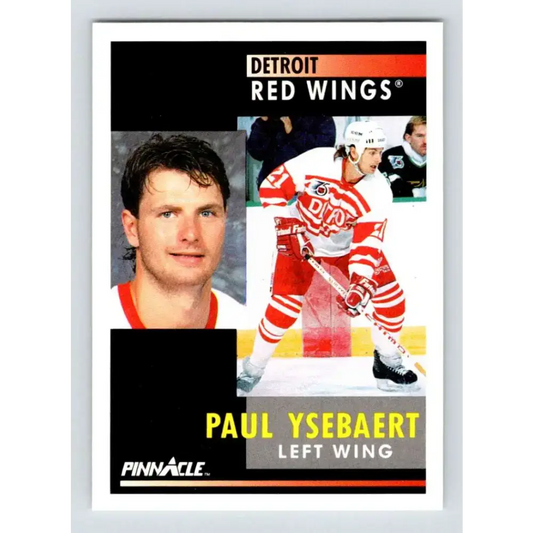 1991-92 Pinnacle #36 Paul Ysebaert NM-MT Detroit Red Wings Hockey Card - Hockey Card Single
