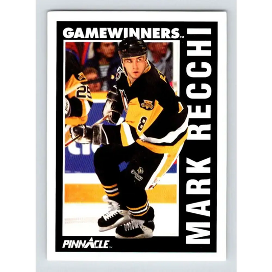 1991-92 Pinnacle #360 Mark Recchi NM-MT Pittsburgh Penguins Hockey Card - Hockey Card Single