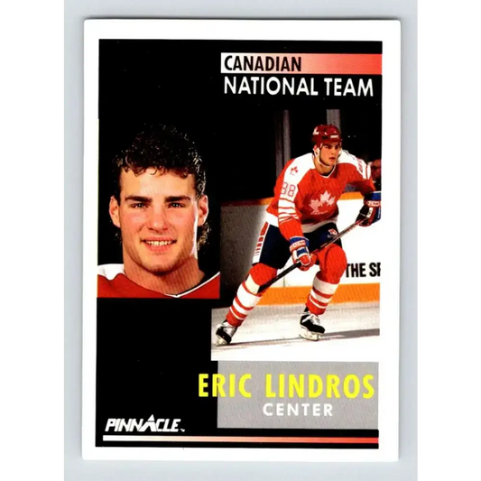1991-92 Pinnacle #365 Eric Lindros NM-MT Hockey Card - Hockey Card Single
