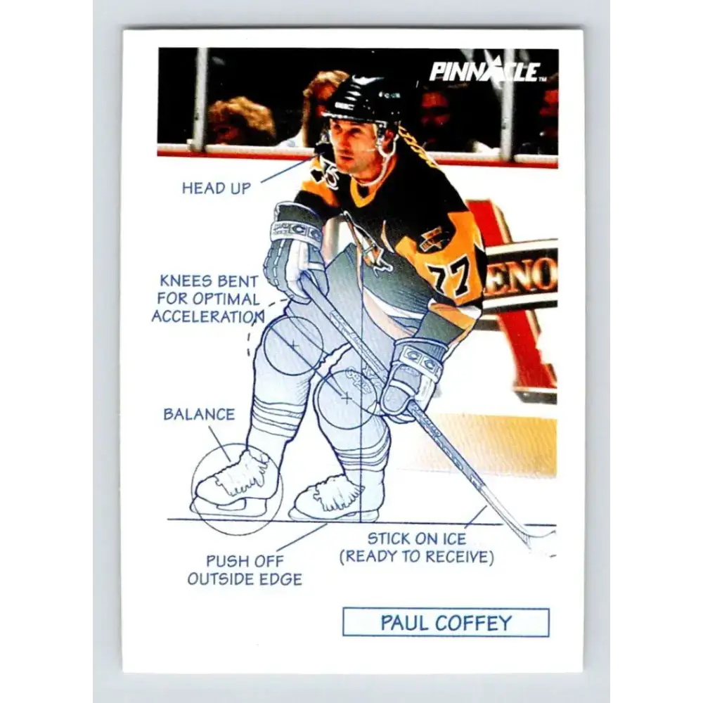 1991-92 Pinnacle #377 Paul Coffey TECH NM-MT Pittsburgh Penguins Hockey Card - Hockey Card Single
