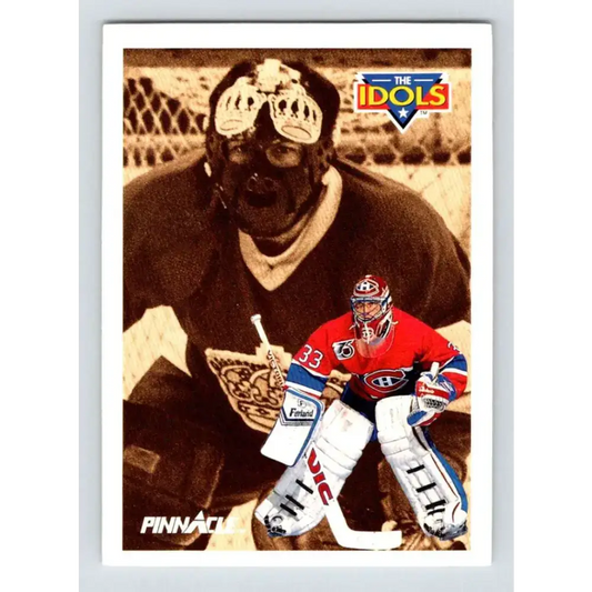 1991-92 Pinnacle #387 Rogie Vachon/Patrick Roy NM-MT Montreal Canadiens Hockey Card - Hockey Card Single