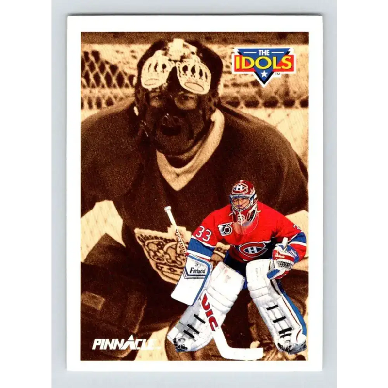1991-92 Pinnacle #387 Rogie Vachon/Patrick Roy NM-MT Montreal Canadiens Hockey Card - Hockey Card Single