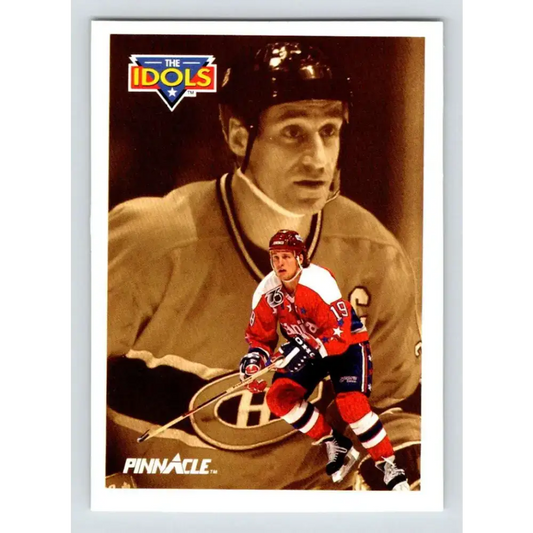 1991-92 Pinnacle #395 John Druce/Bob Gainey NM-MT Washington Capitals Hockey Card - Hockey Card Single